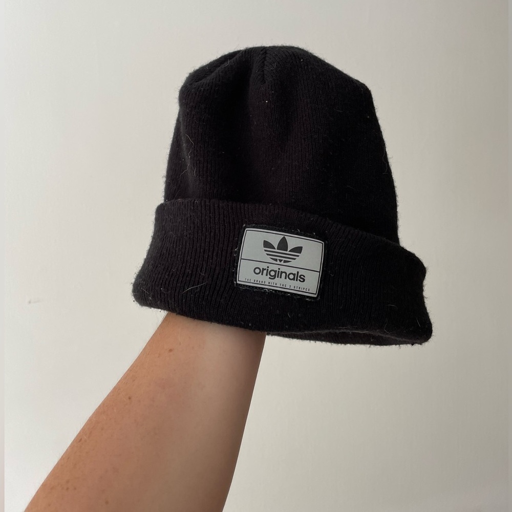 Black Adidas Originals Beanie